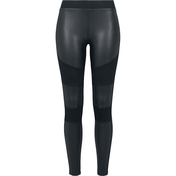 Legging Urban Classics Faux Cuir Tech naisille - Musta sort XS