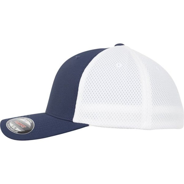 Keps - Flexfit - ultrafiber & airmeh - 2-färgad - Mörkblå/vit - Unisex - Vår/Sommar marinblå/vit S / M