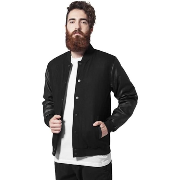 Blouson Teddy URBAN CLASSICS Sort Uld 5XL