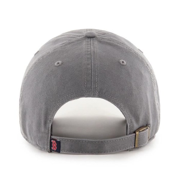 Casquette 47 Brand Relaxed Fit - MLB CLEAN UP Boston Red Sox grå - Mand - 100% bomuld - Sportswear grå