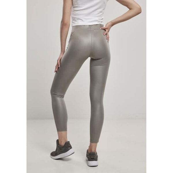 Naisten Urban Classics tekonahkaleggingsit (Iso koko) - tummanharmaa - 4XL Mörkgrå XXL
