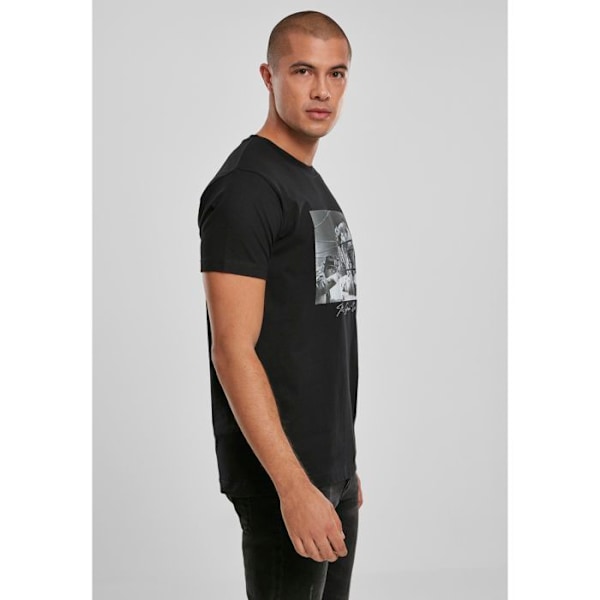 T-shirt Mister Tee falder ned sort L