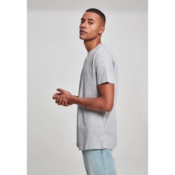 T-shirt Lång - Urban Classics - FORMAD - 100% Bomull - Långa Ärmar - Rund Hals Grå XL