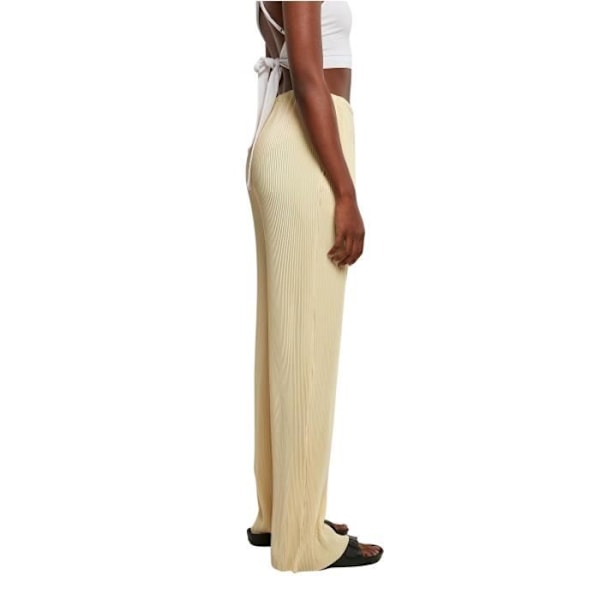 Pantalon plissé dame Urban Classics - gul - XL
