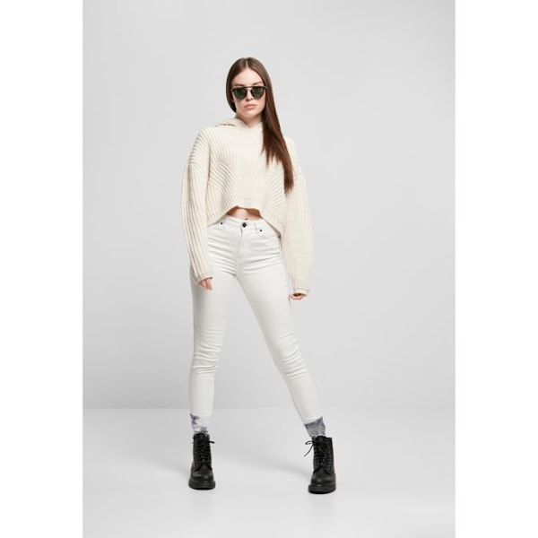Hættebluse - Urban Classics - Oversized - 100% Akryl - Lange ærmer - Dame store størrelser Vit XXXL