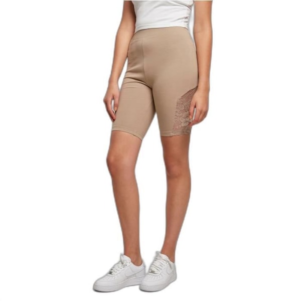 Høj talje tights - Urban Classics - Spidsindsats - Brun - Kvinde - Sportiv kastanj M
