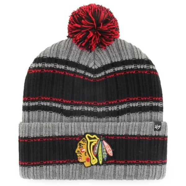 47 Brand Strikket Hue - REXFORD Chicago Blackhawks Svart röd