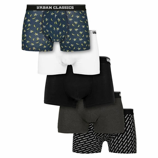 Boxer - Urban Classics - Set om 5 - Flerfärgad - Bomull - Unisex Flerfärgad XXXXL