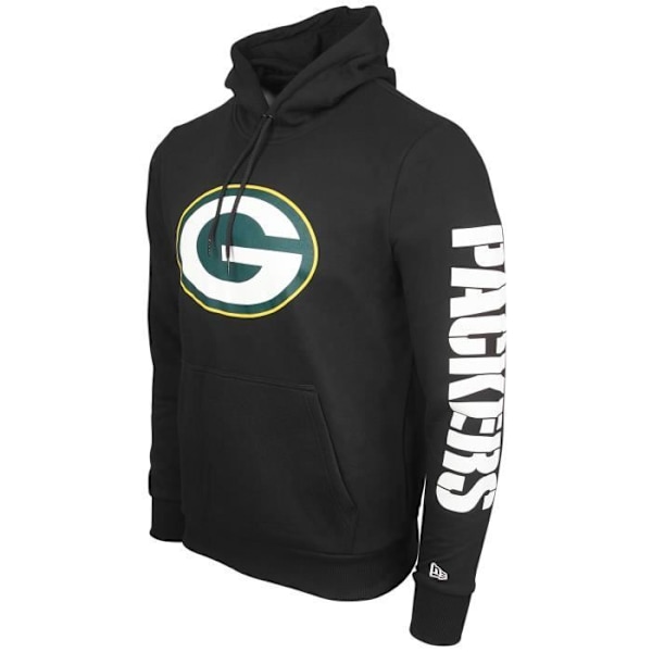 Sweatshirt med hætte NFL New Era - VERTICAL Bucs Seahawks Patriots - Herre - Sort - Lange ærmer - Hættekolle Grönbays packers XS