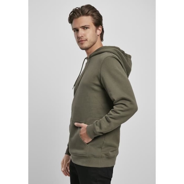 Huppari - Urban Classics - Luonnonmukainen Perustuote - Värinä Oliivi - Pitkät Hihat - Unisex Oliv jag