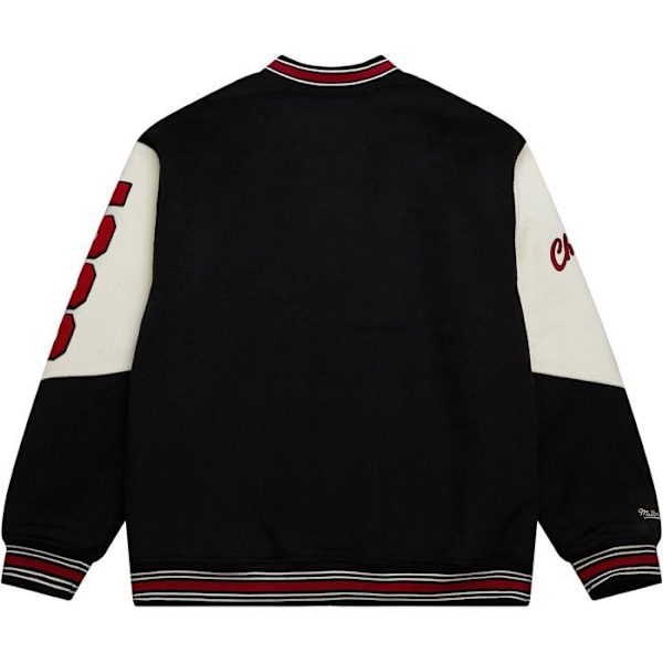 M&N Vintage Varsity Ulljacka - NBA Chicago Bulls Svart jag