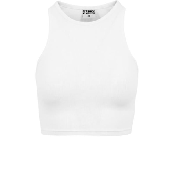 Cropet rib tank top - Urban Classics - Hvid - tætsiddende - 97% bomuld - 3% spandex