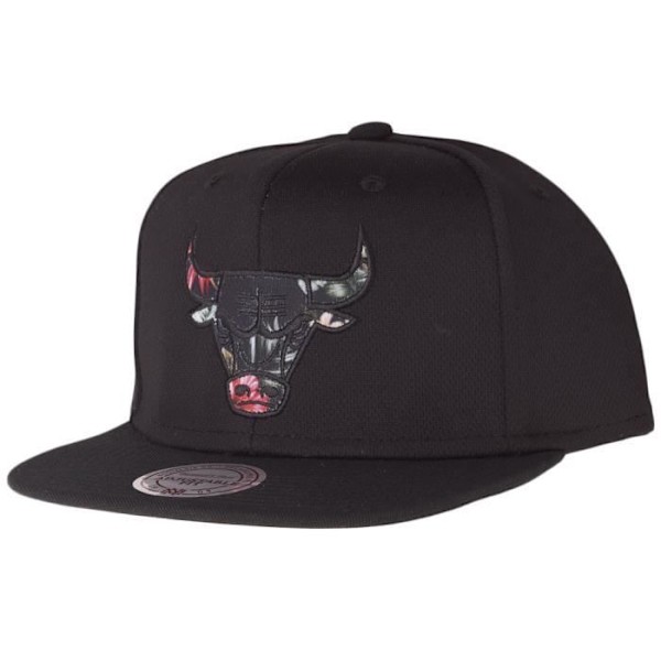 Mitchell & Ness Snapback Cap - FLORAL INFILL Chicago Bulls - Sort - Mand