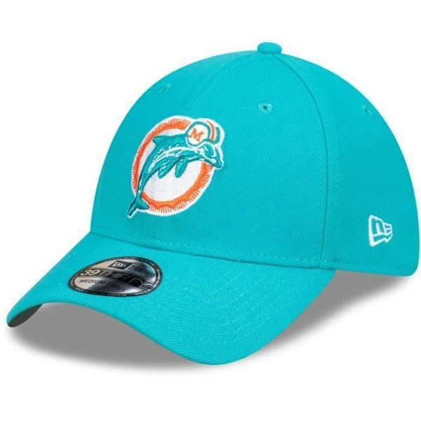 Casquette 39THIRTY - New Era - Miami Dolphins - Blå - Sportkläder - Stretch Fit Miami Dolphins S / M