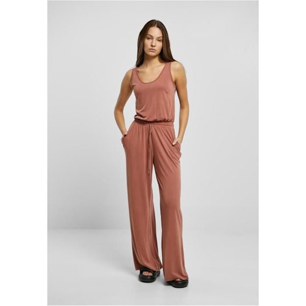Ærmeløs jumpsuit - Urban Classics - Store størrelser - Terracotta farve - Modal stof - Optimal komfort terrakotta XXXXXL