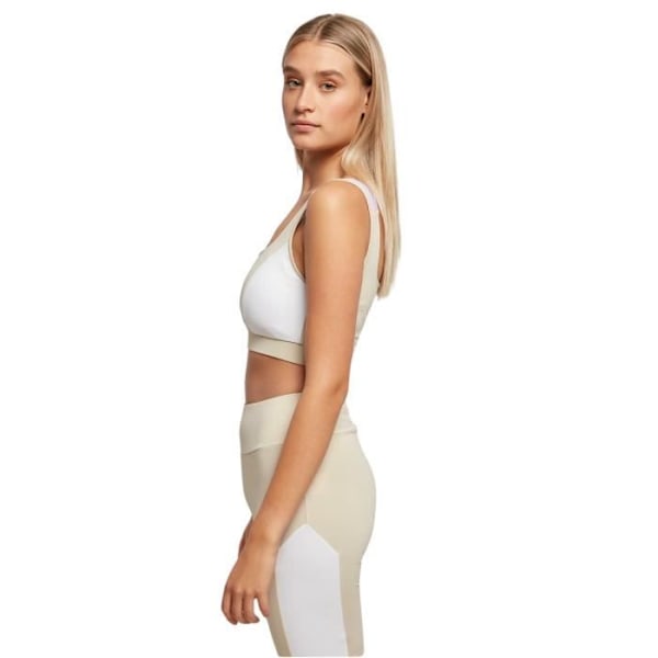 Naisten Brassière Urban Classics Color Block - beige/valkoinen - M beige/vit M