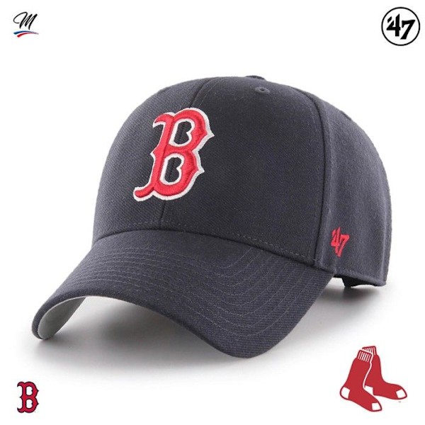 Keps - 47 Märke - Boston Red Sox MVP - One Size - Marinblå färg - För män Marin