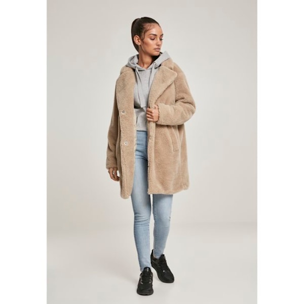 Naisten parka - Urban Classic - Ylipitkä - Väri valkoinen - Kaupunkityyli - Sherpa äggskal M