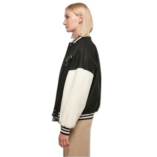 Blouson oversize dame Urban Classics Big U College GT - sort/hvid - 5XL Svart vit XXL