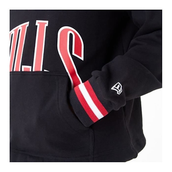 Sweatshirt för män New Era Chicago Bulls - Svart - Långärmad - Huva Svart jag