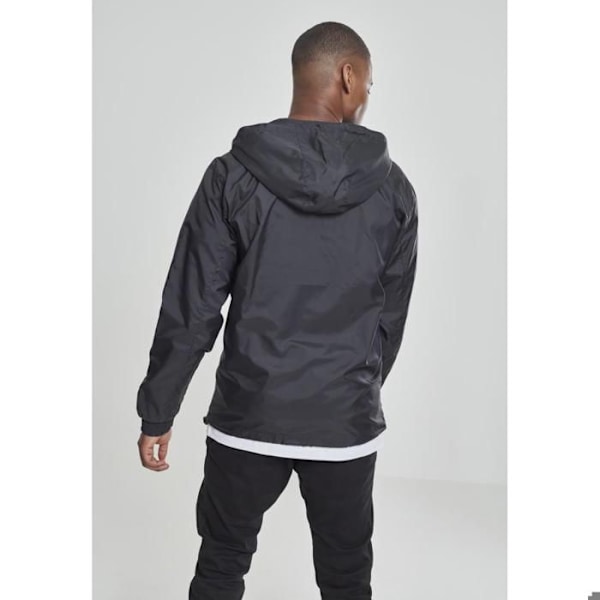 Vindjakke - Urban Classic - Basispullover - Sort - 100% Polyester - Lynlås på brystet svart jag