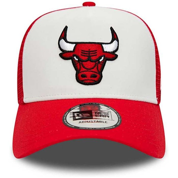 Truckerkeps - New Era - Chicago Bulls - Svart - One Size - 100% Bomull Vit