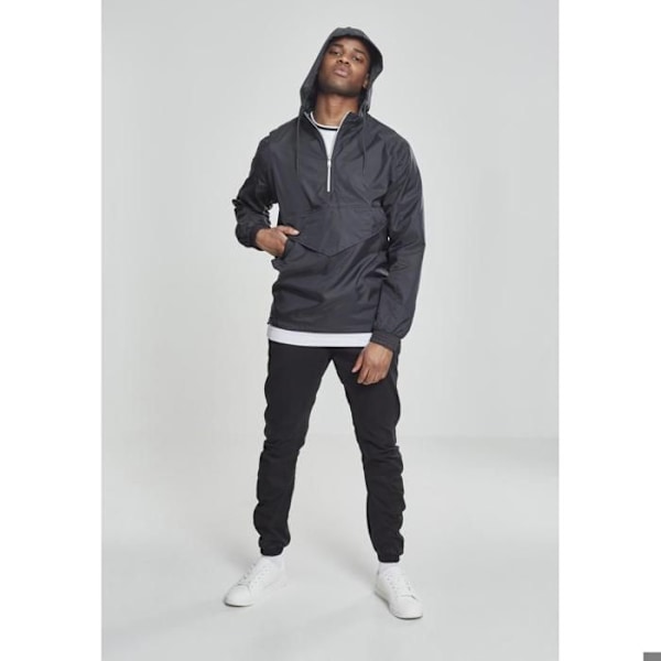 Vindjakke - Urban Classic - Basispullover - Sort - 100% Polyester - Lynlås på brystet svart jag