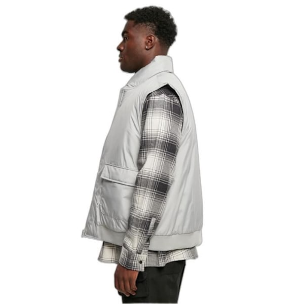Urban Classics Clean GT ärmlös dunjacka - ljusgrå - 5XL Ljusgrått XXXL