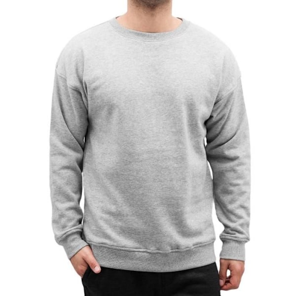 Pullover - Urban Classics - Camden - Grå - 63% bomull - 37% polyester Grå XXL