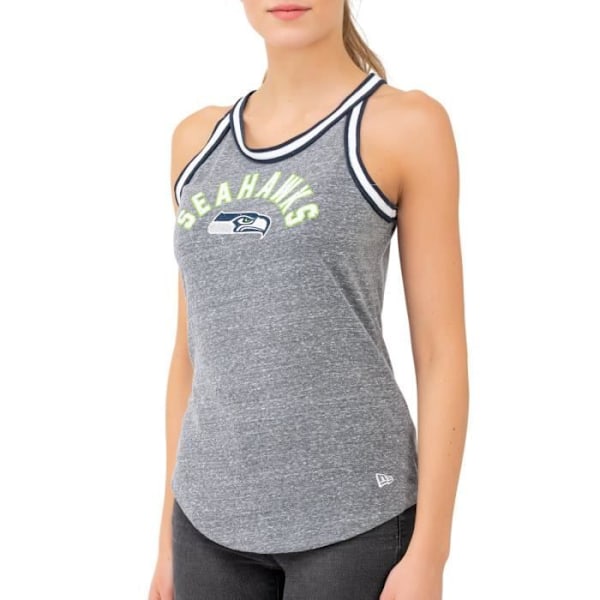 Damebluse New Era NFL - Seattle Seahawks - Grå - Tæt Pasform Grå M