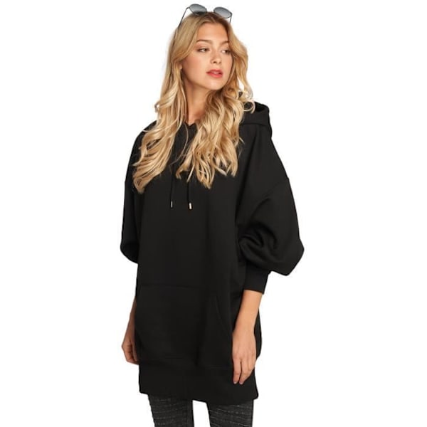 Urban Classics Naisille Hupparit / Pitkä Oversize Huppu Svart XS
