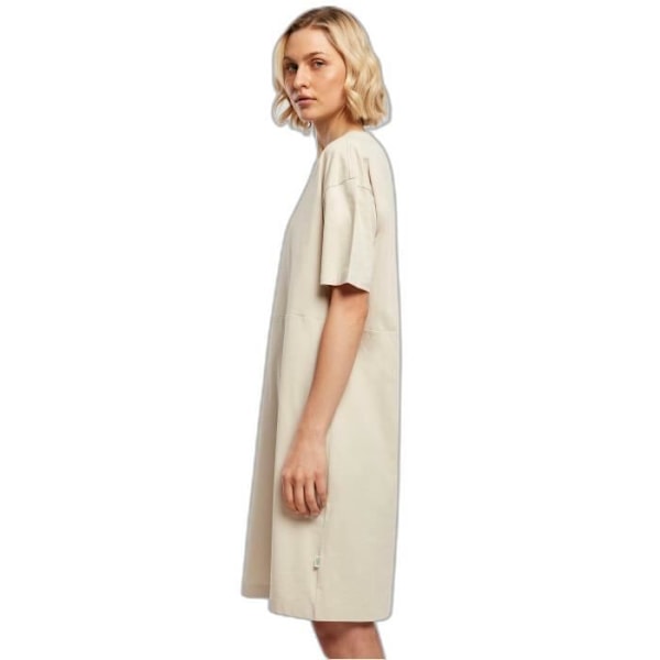 Urban Classics Organic Oversized GT Slit T-shirt för kvinnor - Beige - 5XL Beige XXXXXL