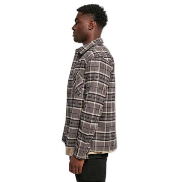 Urban Classics Kane -ruudullinen paita - harmaa/musta - XL
