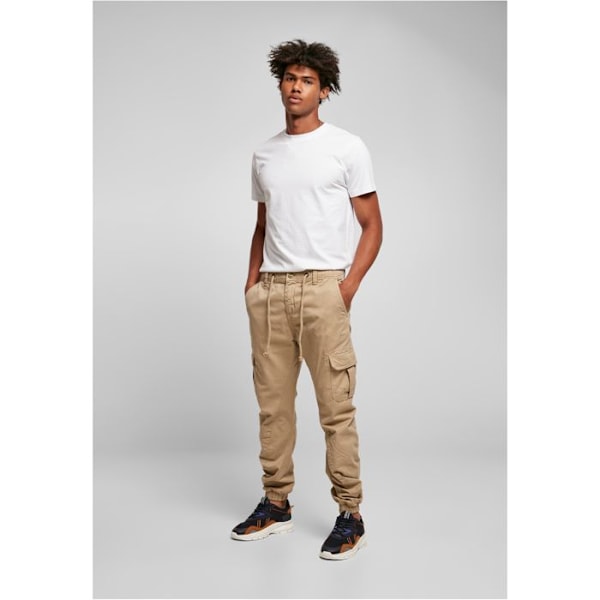 Urheiluleggingsit - Urban Classics - Cargo GT - Pehmeä puuvilla - Mukava leikkaus - Beige beige XXXL