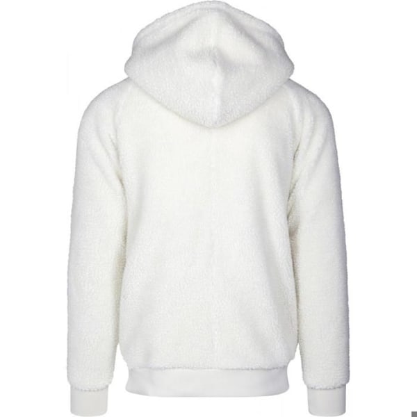 Hættetrøje - Urban Classic - Sherpa - Lys beige - Lange ærmer - 100% Polyester Vit XXL