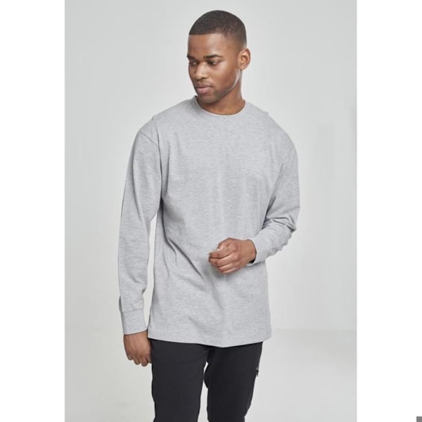 T-shirt - URBAN CLASSICS - Tall - Lange ærmer - Loose fit - Grå Grå L