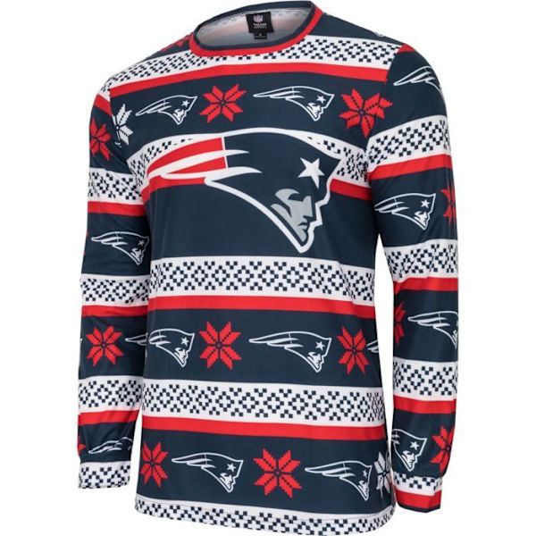 NFL-hold Vinter JULE Pyjamas Sæt skjorte og bukser New England Patriots S