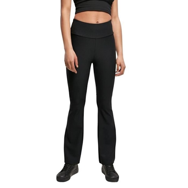 Naisten korkeavyötäröiset legginssit Urban Classics Boot Rib