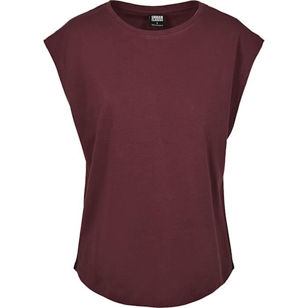 T-paita Naisille Urban Classics - Luumunvärinen - Slim fit - Lyhyet Hihat Plommon XXXXXL