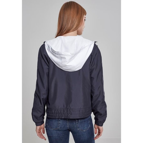 Parka dame - Urban Classics - Trikolor - Vindjakke - Mesh-for - Lange ærmer marinblå/vit/röd M