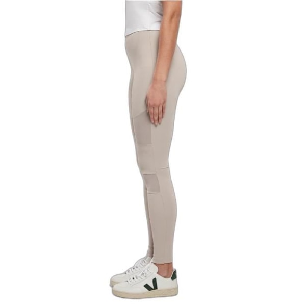 Urban Classics Dam Tech Mesh Leggings - grå - XS Grå M
