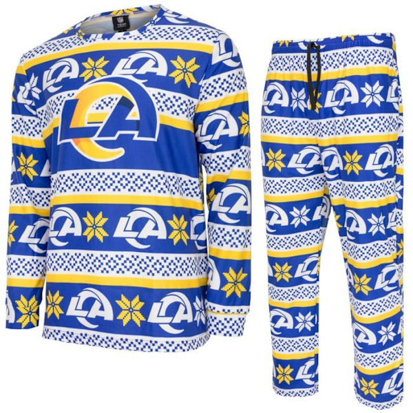 NFL-hold Vinter JULE Pyjamas Sæt skjorte og bukser Los Angeles Rams XL
