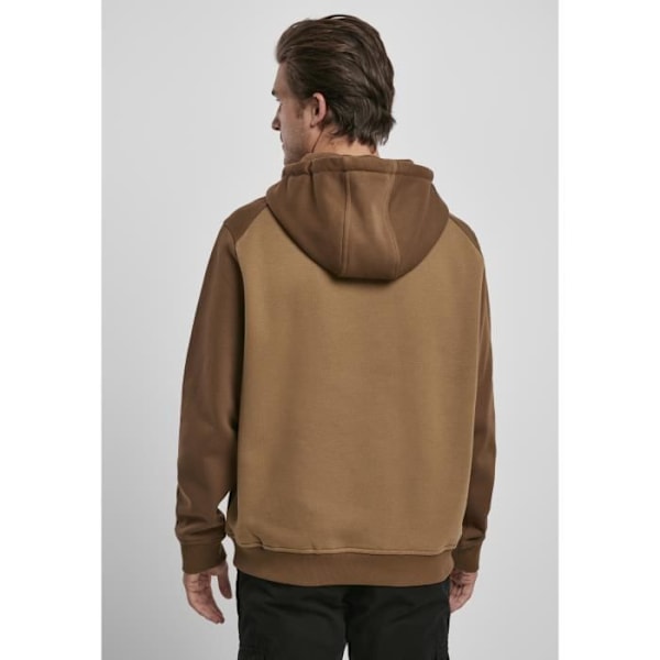 Sweatshirt - Urban Classics - 2-tone fake raglan - Brun/sand - Lange ærmer - Hættekolle Brun/sand S