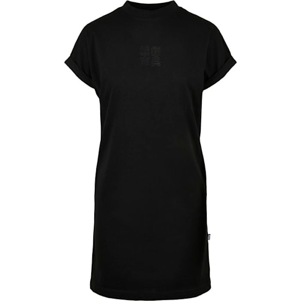 T-shirt klänning - Urban Classics - Mini - 100% bomull - Rund hals - Kinesisk tryck svart/svart XS