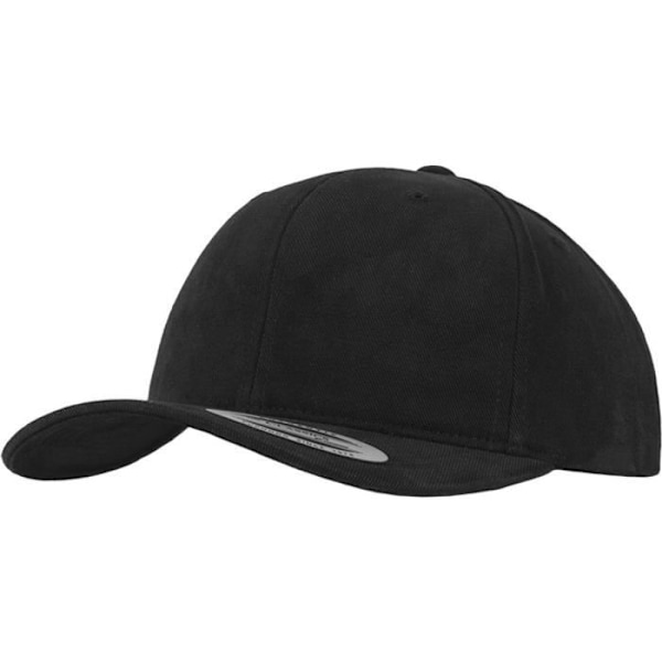 Keps Curved Cap - Flexfit - BORSTAD BOMULL - 100% bomull - One size - Svart svart