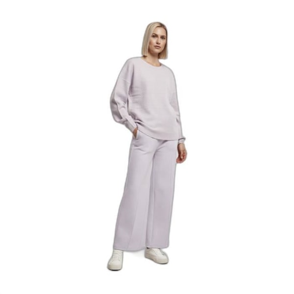 Pull kvinde - Urban Classics - Chunky Fluffy - Violet - Oversize - Bådudskæring Lila S