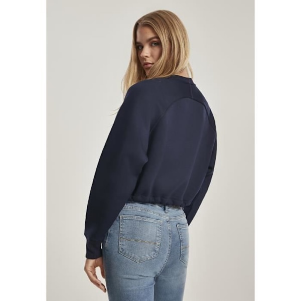 T-shirt Dam - Urban Classic - Oversized Raglan Crew - 100% Bomull - Korta Ärmar - Mörkblå marinblå jag