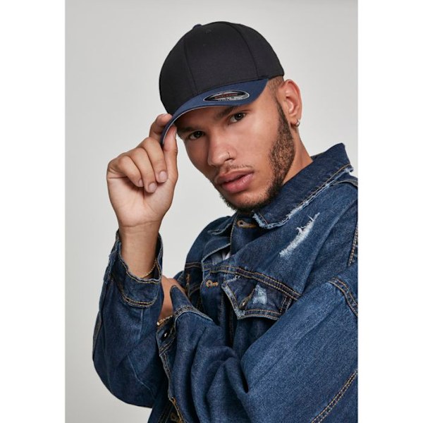 Baseball cap - Flexfit - WOOLY COMBED - Sort / marine - Unisex - Forår / Sommer Sort / marine S / M