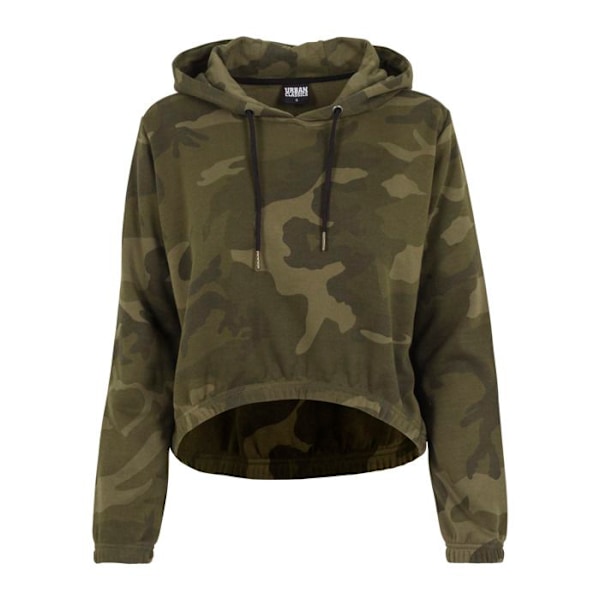 Huvtröja - Urban Classics - Rosa camouflage - 60% bomull - Långa ärmar - Kort kamouflage grön M