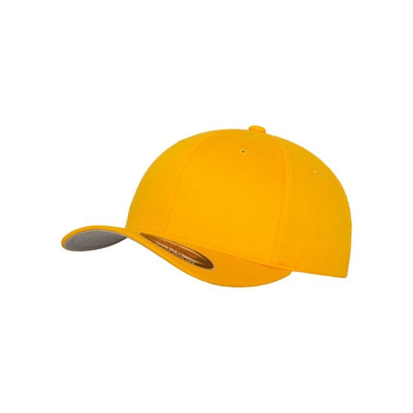 Lippalakki - Flexfit - Villa-kammattu - Musta - Kulta - Urheiluvaatteet gyllene L/XL